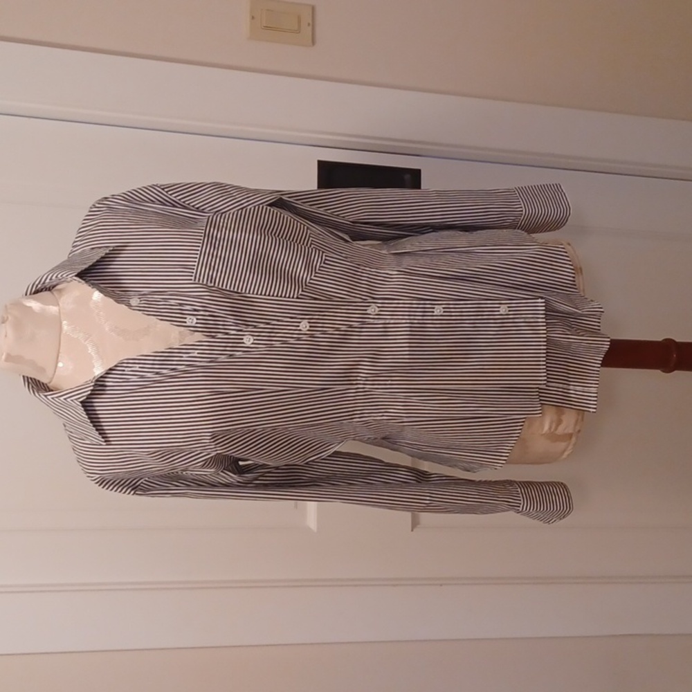 Veronica Beard Rosamund Striped Shirt Size 8 NWT